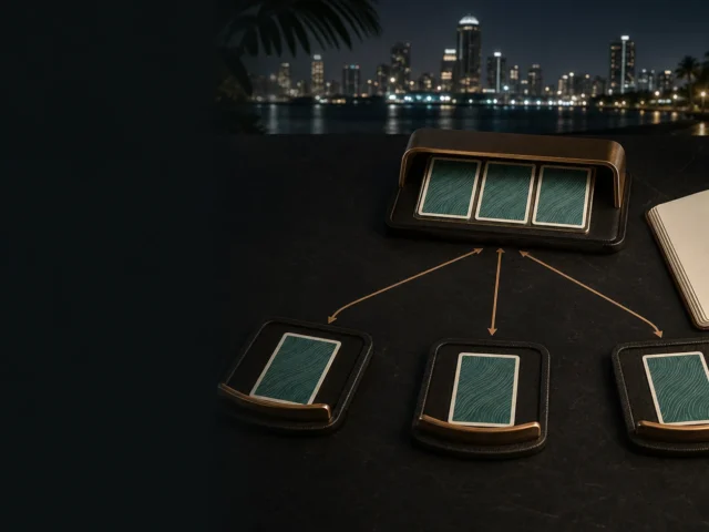 Kadi za kubuni, alama ya dealer na karatasi ya sheria za casino poker