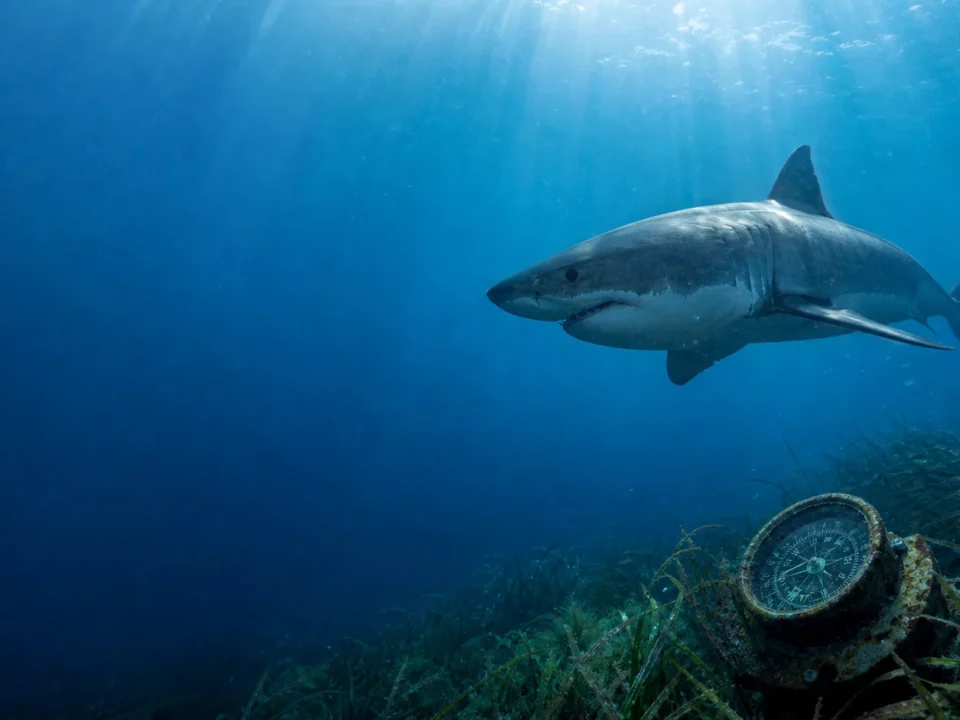 Taswira ya uhariri ya Razor Shark Tanzania yenye muundo wa kubuni na nafasi safi ya kichwa