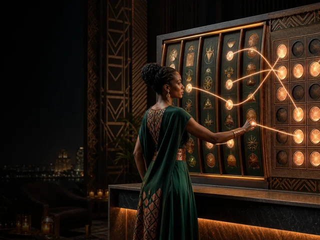 Slingo casino katika taswira ya kubuni ya grid ya namba, reel na mistari iliyokamilika